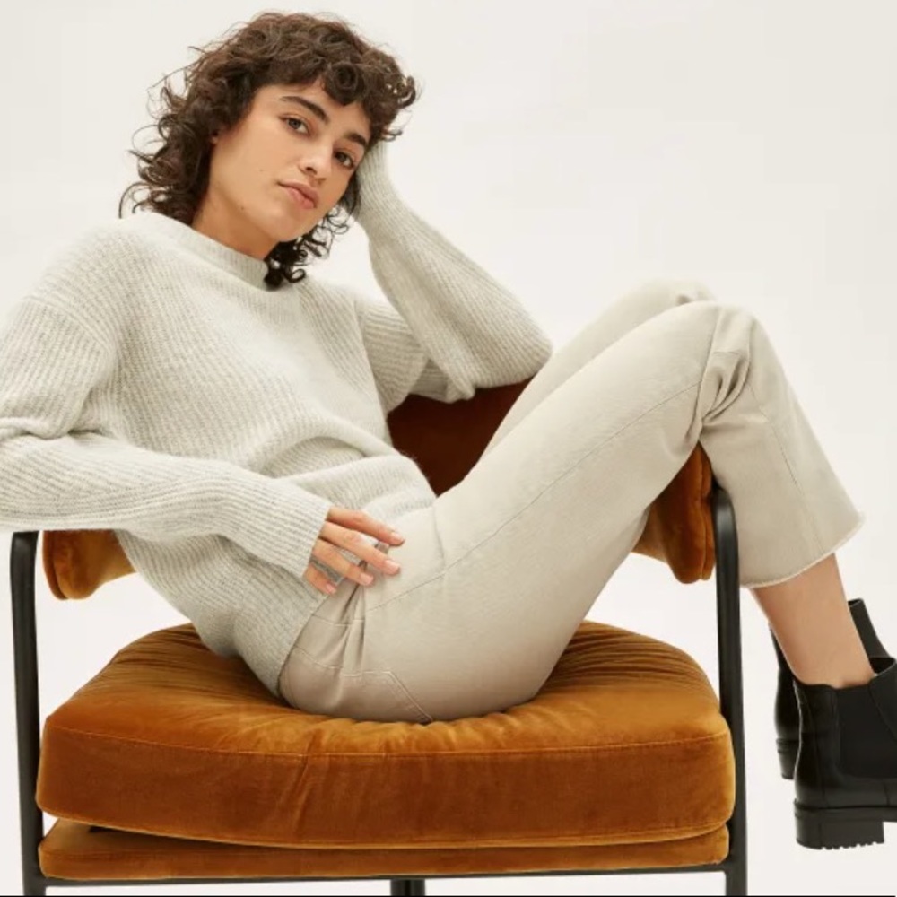 Everlane Cream Crew Neck Sweater - Picture 2 of 6